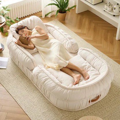 [LEVE 2, PAGUE 1] Sofá-cama Retrátil Algodão 5 em 1 + BRINDES: Almofadas Cushion