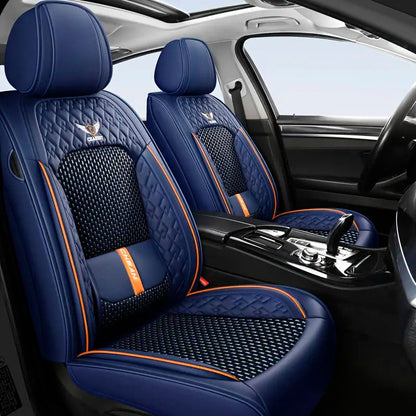 Capa para Banco de Carro Completa em Couro Legítimo Universal Italian + BRINDE: Tapete Completo