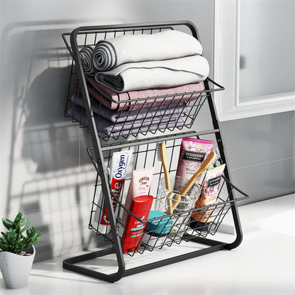 Cesto Organizador Duplo de Cozinha de Inox | DuoOrganize