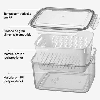 [LEVE 9 PAGUE 1] Kit Marmitas de Vidro Herméticas – Conserva 10x Mais | ÚLTIMAS UNIDADES
