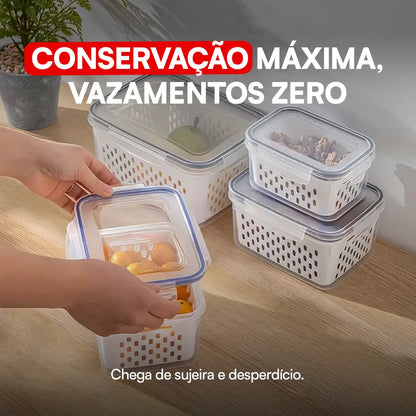 [LEVE 9 PAGUE 1] Kit Marmitas de Vidro Herméticas – Conserva 10x Mais | ÚLTIMAS UNIDADES